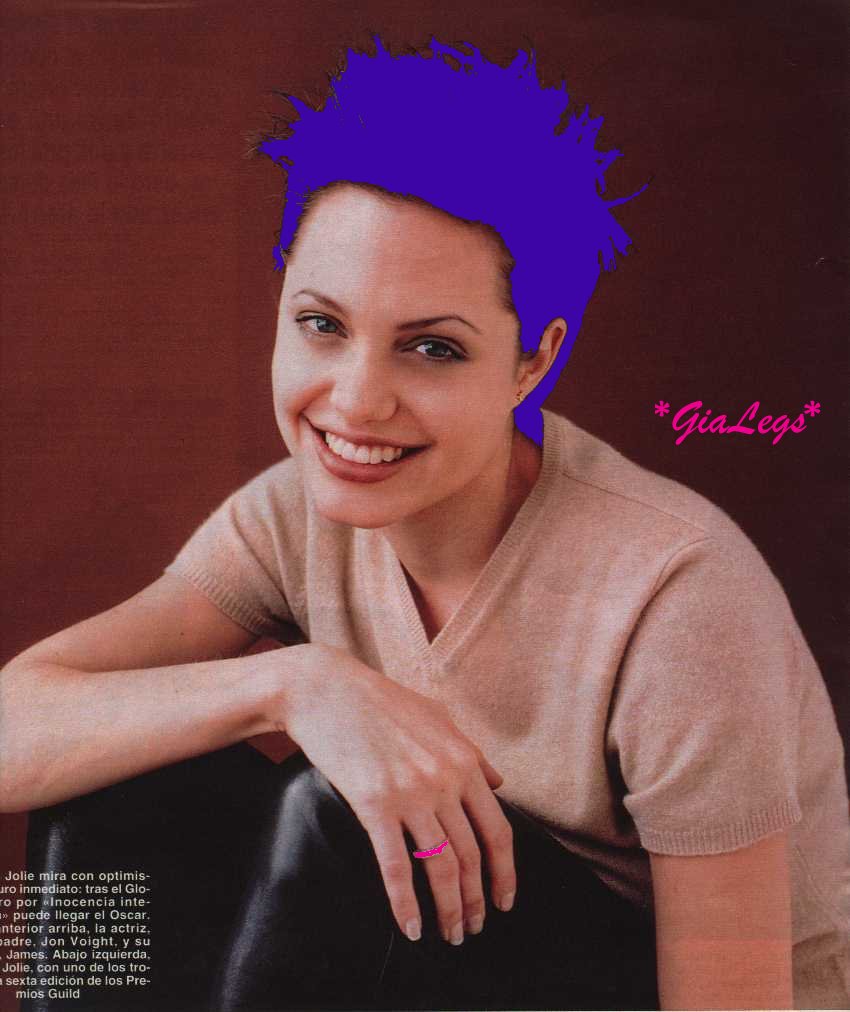 Blue Haired Angelina